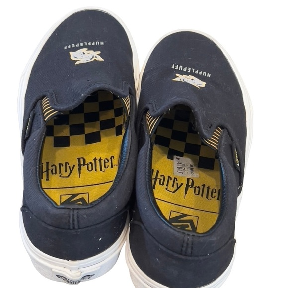 Vans Harry Potter Hufflepuff Slip-On Shoes Unisex Black Canvas Everyday - Picture 3 of 6
